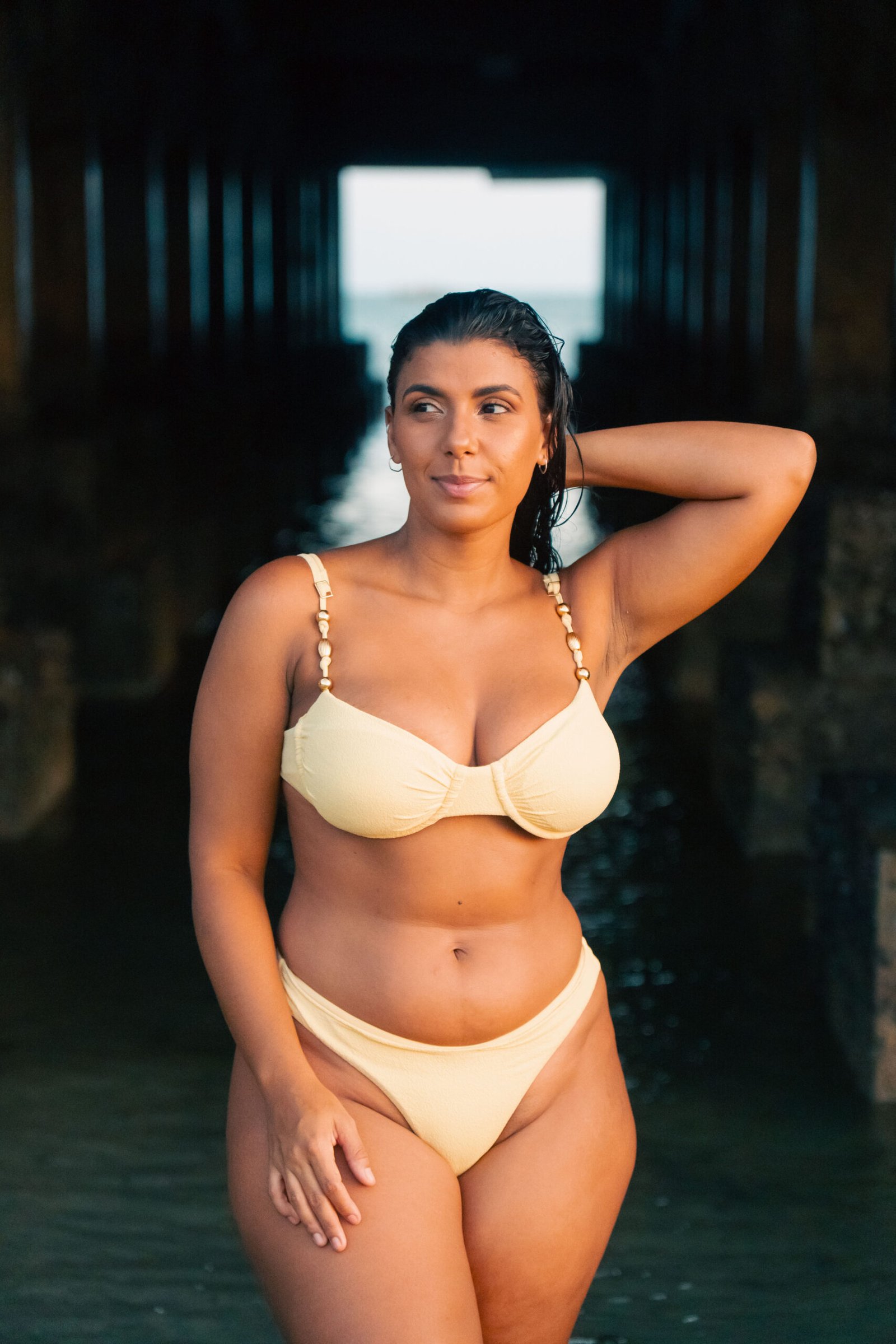 Biquíni Lana amarelo manteiga