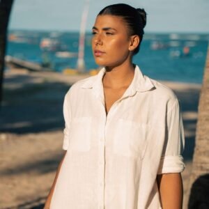 Camisa em linho branca